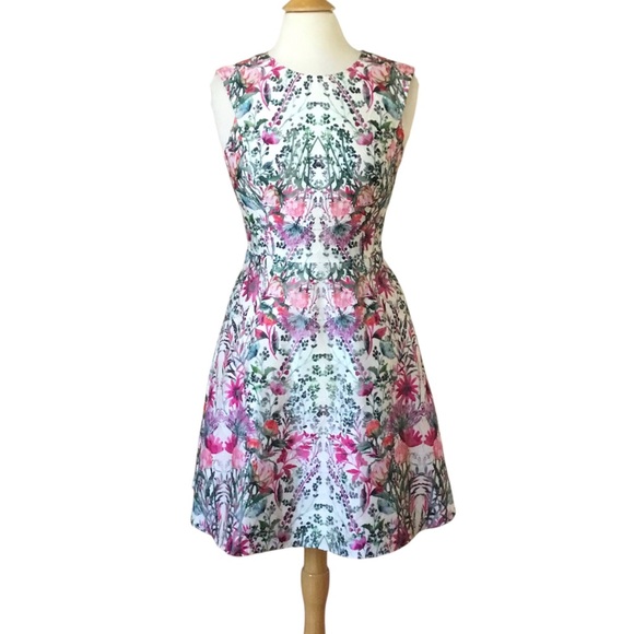 Ted Baker London Gaea Layered Bouquet Full Skirt Floral Dress